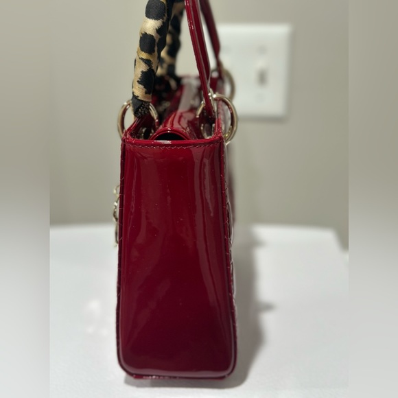 Lady Dior Small Cherry Red Pattern - Picture 3 of 14